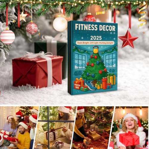 24 Days Christmas Decorations 2025 Christmas Fitness Gear Ornaments Advent - view 5