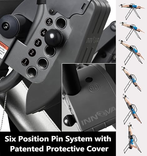Inversion Table with Adjustable Headrest, Reversible Ankle Holders, and 300 lb Weight Capacity - view 3
