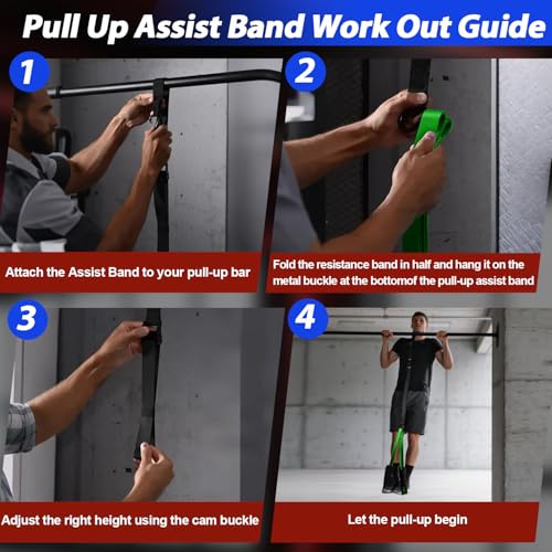 Resistance Bands Set for Pull Up Assistance & Exercise - view 7