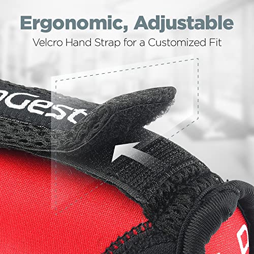 Soft Hand Weights - Adjustable Neoprene Dumbbells (1LB, 2LB, 3LB, 4LB) - Red, Yellow, Blue, Purple - Velcro Straps - Weight Training, Walking, Jogging, Aerobics, Yoga - view 2