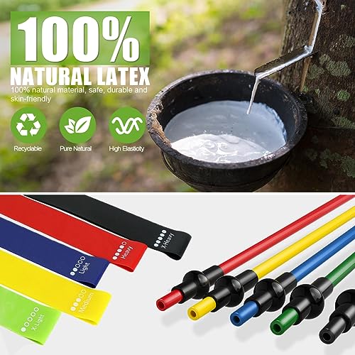 23Pcs Stackable Resistance Bands Set with Handles Up to 150 Lbs - view 5