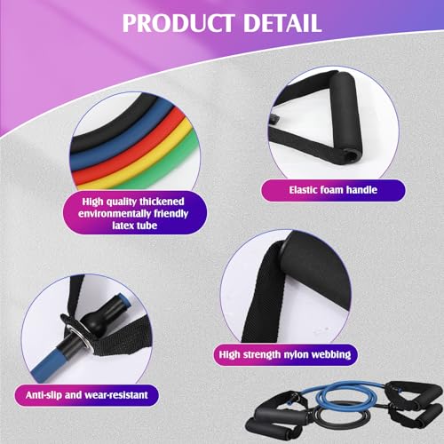 10 Pcs Resistance Bands with Handles - view 6