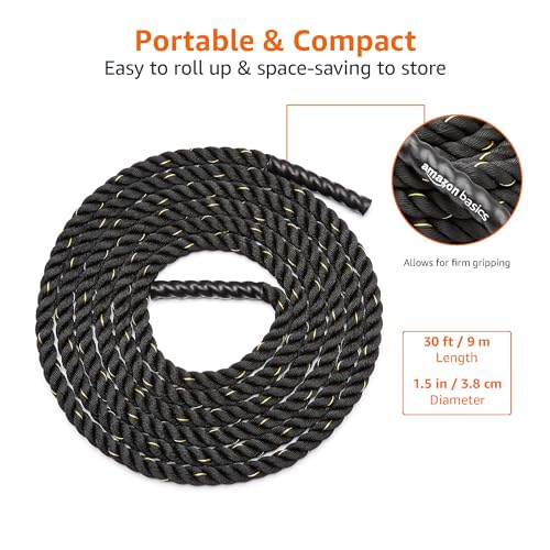 Battle Rope for Home Gym Workout, Exercise Training Equipment - view 4
