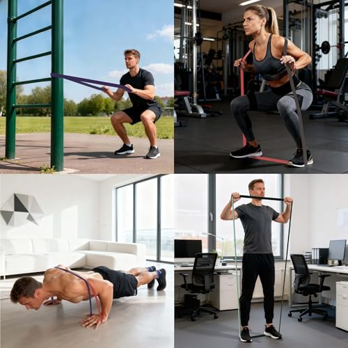 Pull Up Assistance Bands 5 Resistance Bands for Full-BodyTraining(5-125LBS) - view 6