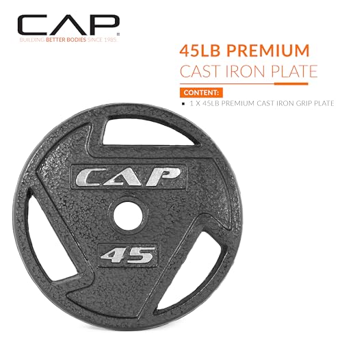 Olympic 2-Inch Weight Plates, Cast Iron & Rubber Coated - view 2