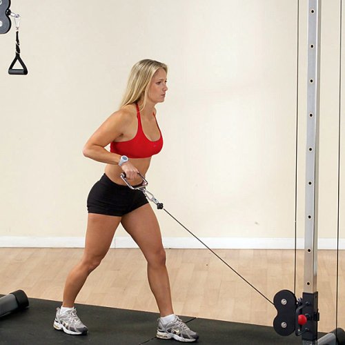 (GDCC250B) Cable Crossover Exercise Machine for Home & Light Commercial Gym, Functional Training Center with Dual Weights Stack & Pulley Cable Workout Machines, Black - view 6