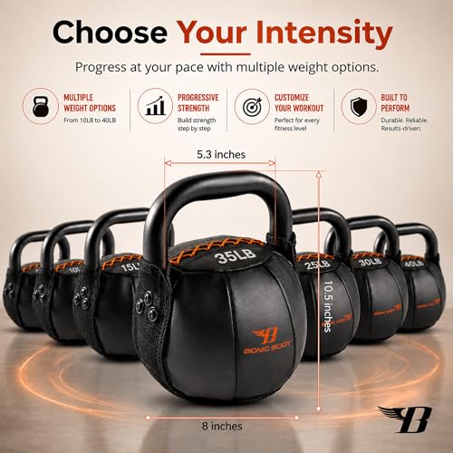 By Kim Lyons Soft Kettlebell with Handle | Soft Weight for Strength Training, Conditioning, Core & Full Body Workouts | Ergonomic Grip | Home Gym, Cross Training, HIIT & Functional Fitness Equipment - view 4