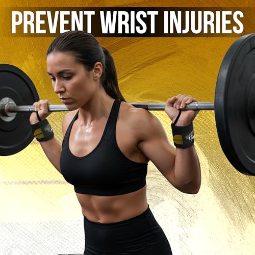 Wrist Wraps for Weightlifting with Thumb Loop (1 Pair) - view 2
