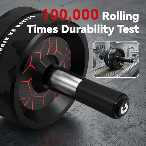 Ab Roller Wheel for Home Gym, Abs & Core Strength Workout with Knee Pad Set - view 5