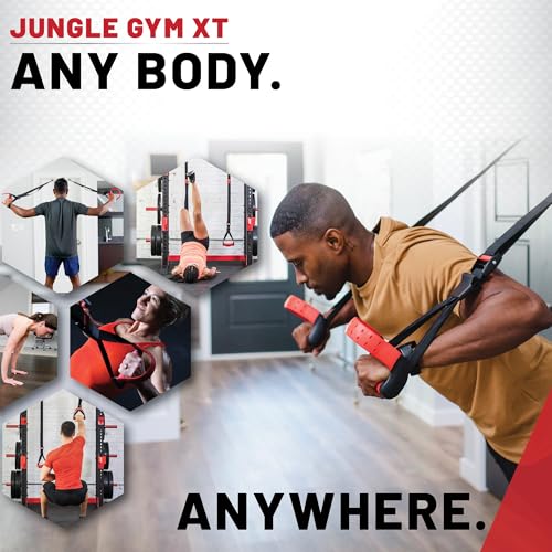 Jungle Gym XT Body Weight Suspension Trainer System – Patented Split Anchor, Full-Body Workout, Lightweight Home Suspension Training Kit for Home Gym, Workout Equipment - view 3