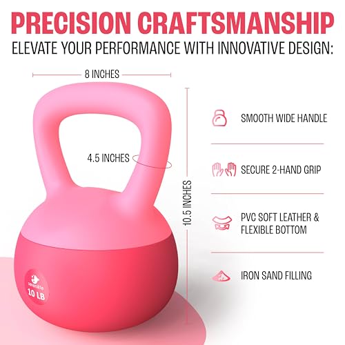 Soft Kettlebells, Kettlebell Sets, Kettle Bell Sets for Women & Men, Safe Strength Training Kettlebells, Kettlebell Weights for Home Workouts & More. - view 2