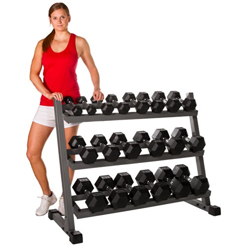 Weights Dumbbells Set, 5 lb to 50 lb Dumbbell Pairs with Weight Storage Rack, Option of Dumbbell Rack Stand Only - view 3