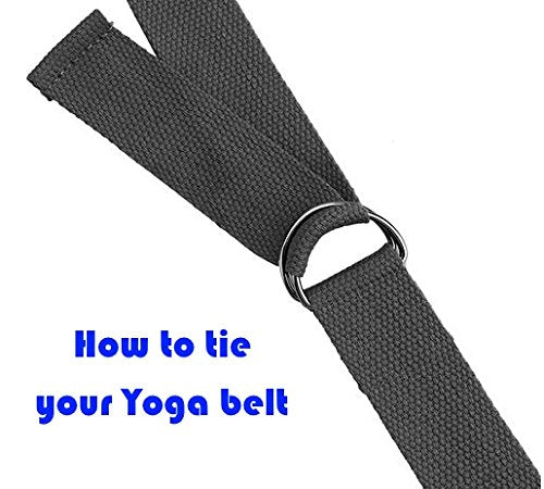 Yoga Blocks and Strap Set - Foam Bricks 9x6x4 and 8FT Yoga Belt Metal D-Ring - High Density Premium Quality - view 2