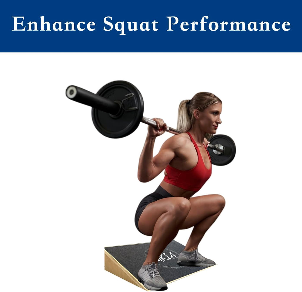 Slant Board for Squats - Slant Board Squat Wedge for Calf Stretching - Non-Slip Incline Knees Over Toes Weightlifting Equipment to Improve Athletic Performance - view 3