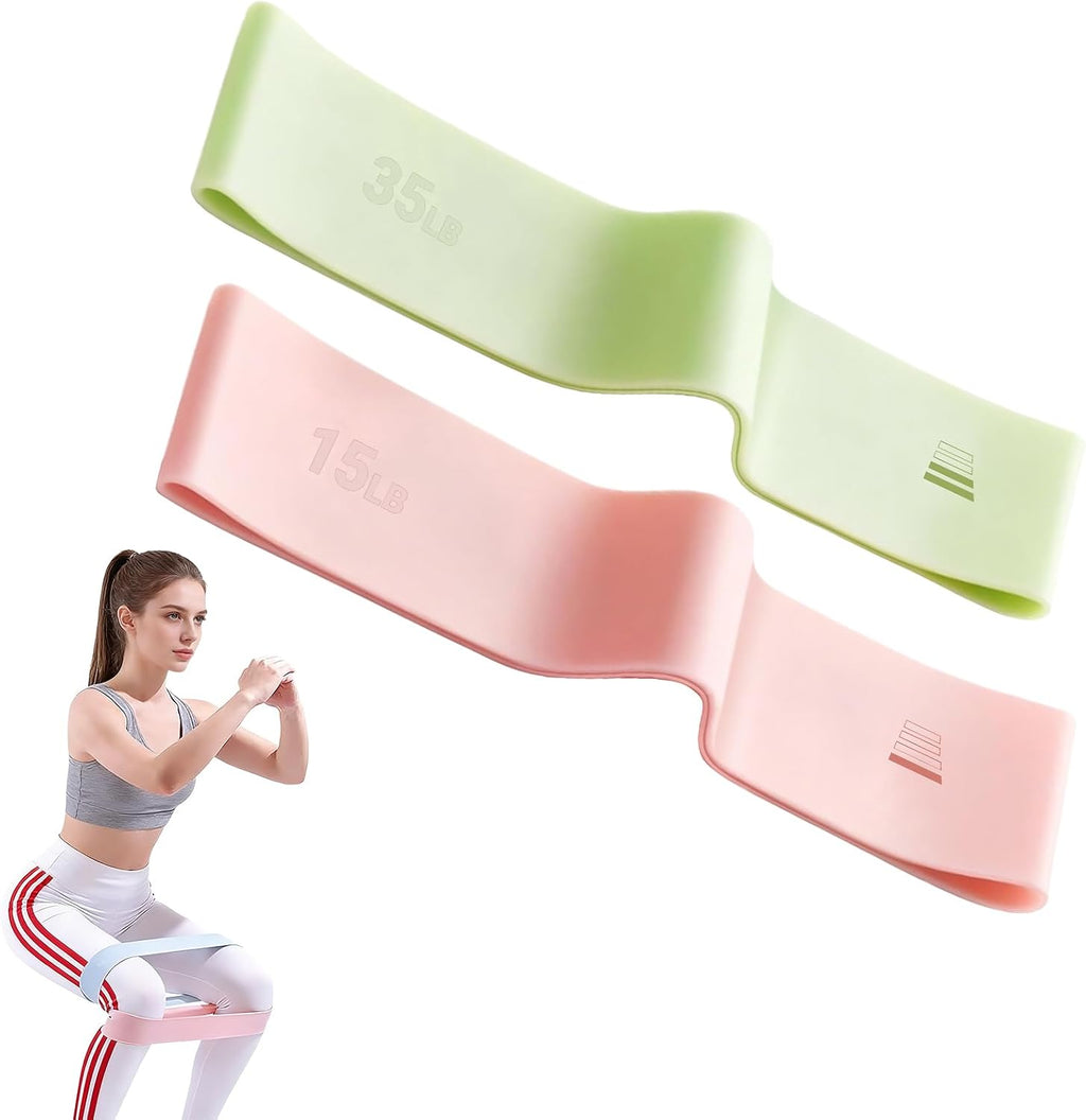 Resistance Bands for Working Out - 2/3/4 Pack Elastic Loop Exercise Band Set 15 25 35 50 lbs, Strength Training Stretching Home Gym Workout Bands for Pilates Yoga Leg Glute Arm Workout for Women Men - view 7