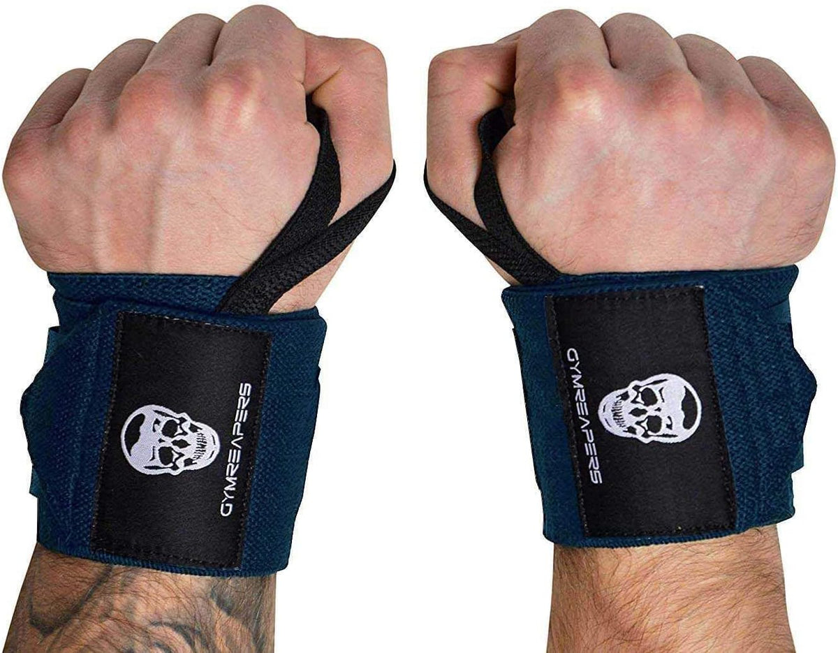 Weightlifting Wrist Wraps (IPF Approved) Professional Quality Wrist Support with Heavy Duty Thumb Loop - Best Wrap for Powerlifting Competition, Strength Training, Bodybuilding