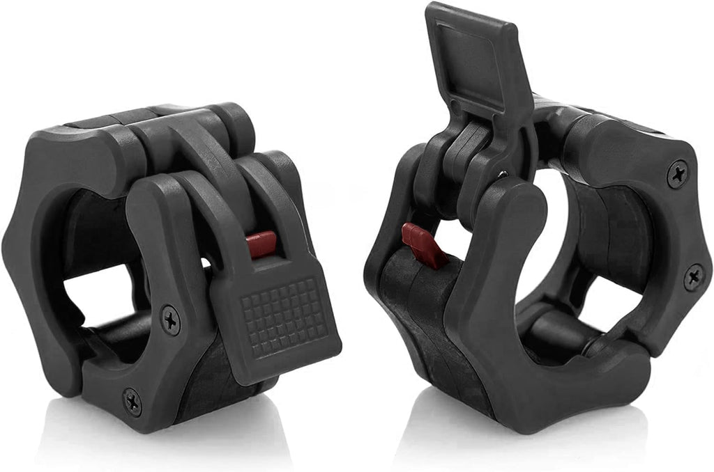 USA made Olympic barbell collar 2 inch quick release pair of locking 2" pro weight bar plate locks clamp clips for workout weightlifting fitness training