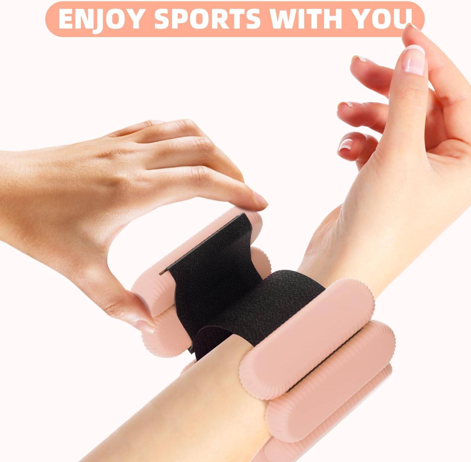 Adjustable Wrist Ankle Weights, 2 LBS/Pair, Bundle Options | Arm Leg Weight for Women Men Yoga Pilates Walking Strength Training, Comfort Silicone Workout, Wearable Home Gym Fitness - view 3