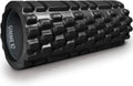 Trigger point releasing foam massage roller with medium compression for exercise, stretching, and muscle recovery - relieves muscle tightness, improves mobility, and circulation