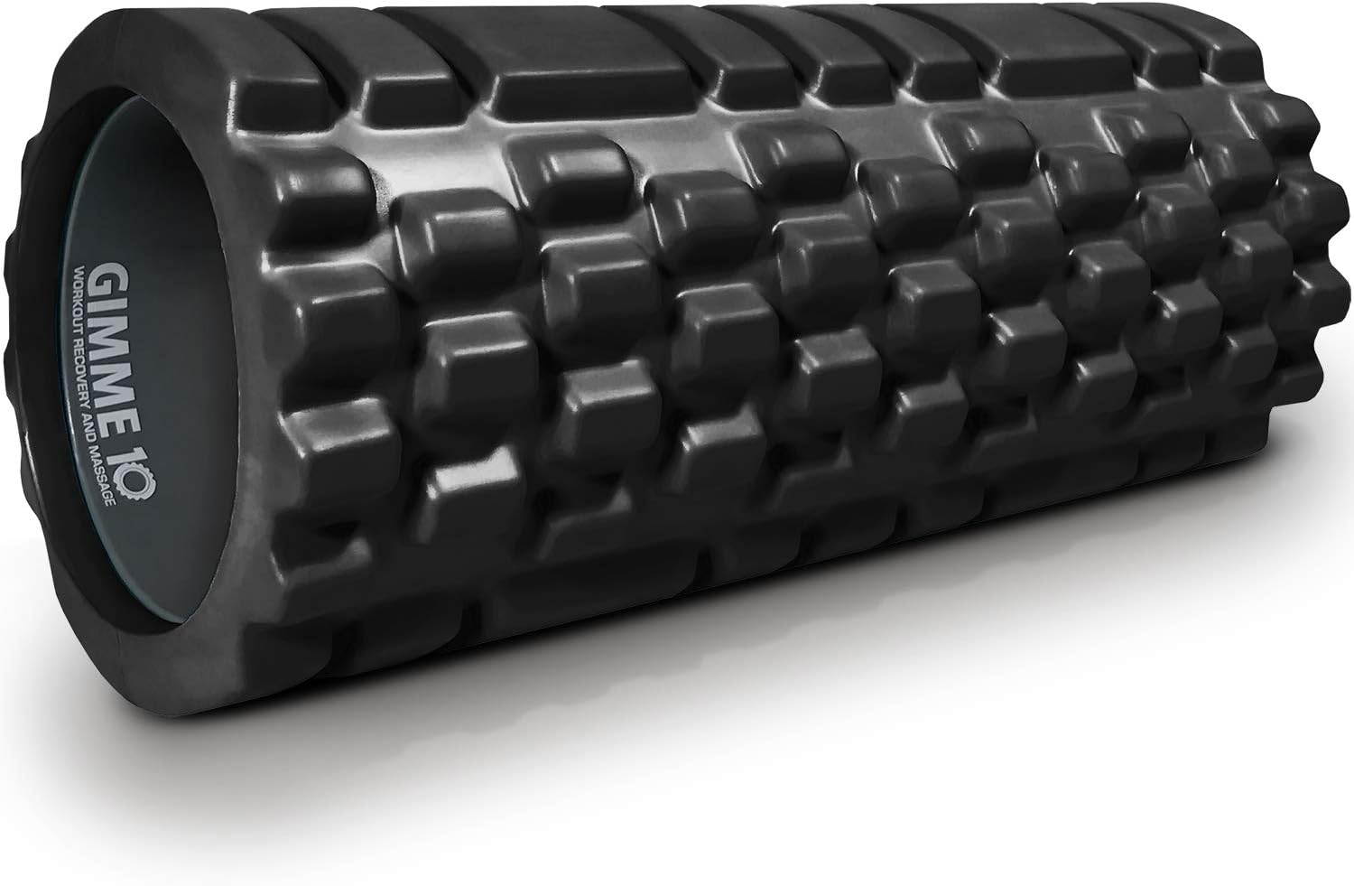 Trigger point releasing foam massage roller with medium compression for exercise, stretching, and muscle recovery - relieves muscle tightness, improves mobility, and circulation