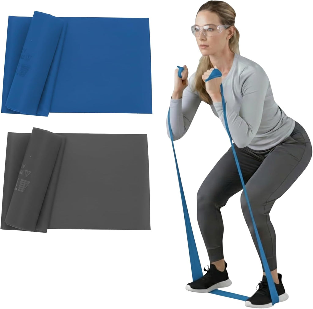 Resistance Bands Set, Elastic Bands for Exercise & Physical Therapy, Strength Training for Upper & Lower Body Fitness