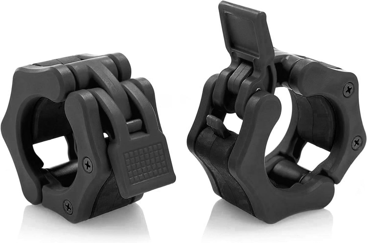 USA made Olympic barbell collar 2 inch quick release pair of locking 2" pro weight bar plate locks clamp clips for workout weightlifting fitness training