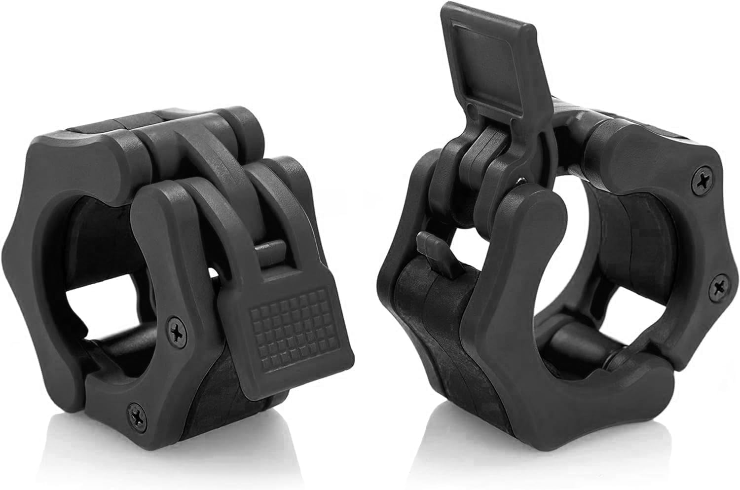 USA made Olympic barbell collar 2 inch quick release pair of locking 2" pro weight bar plate locks clamp clips for workout weightlifting fitness training