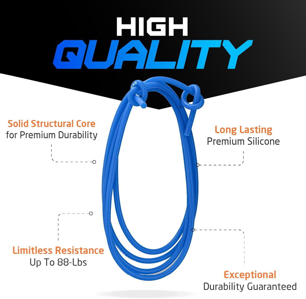 Resistance Bands - 16 Feet Long - 88 lbs Resistance - Strength Training Bands - Elastic Workout Bands - Wrestling Resistance Bands - Fitness & Home Workout Equipment - Resistance Training - view 3