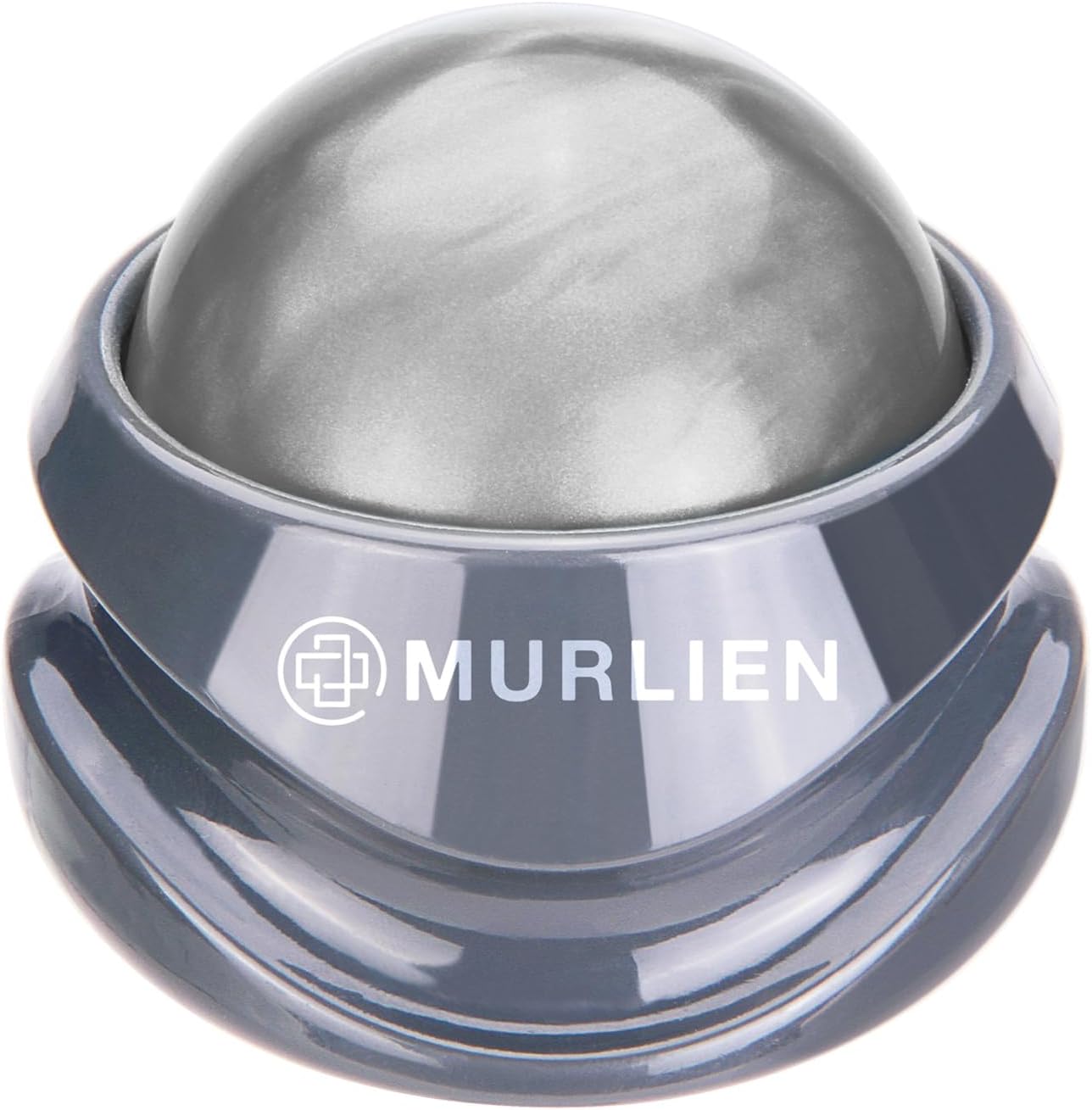 Massage roller ball, tight and sore muscles relief, manual massager, alleviating shoulder, arms, back, legs, calves or muscle tension - gray