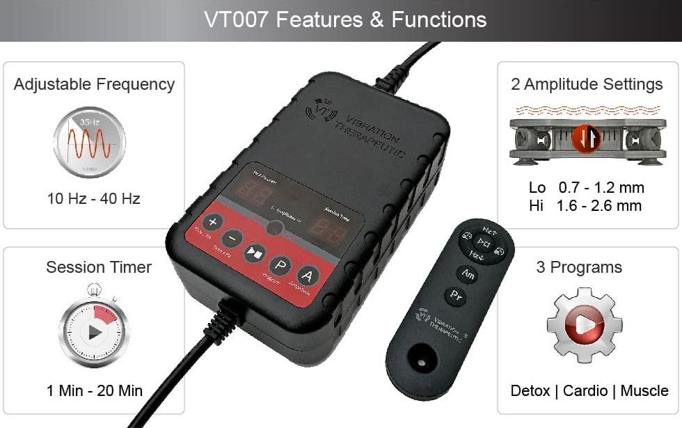 VT007 Vibration Plate Exercise Machine - High Frequency, Low Amplitude | Muscles, Bones and Nerves Training | Blood and Lymph Circulation Improvement - view 5