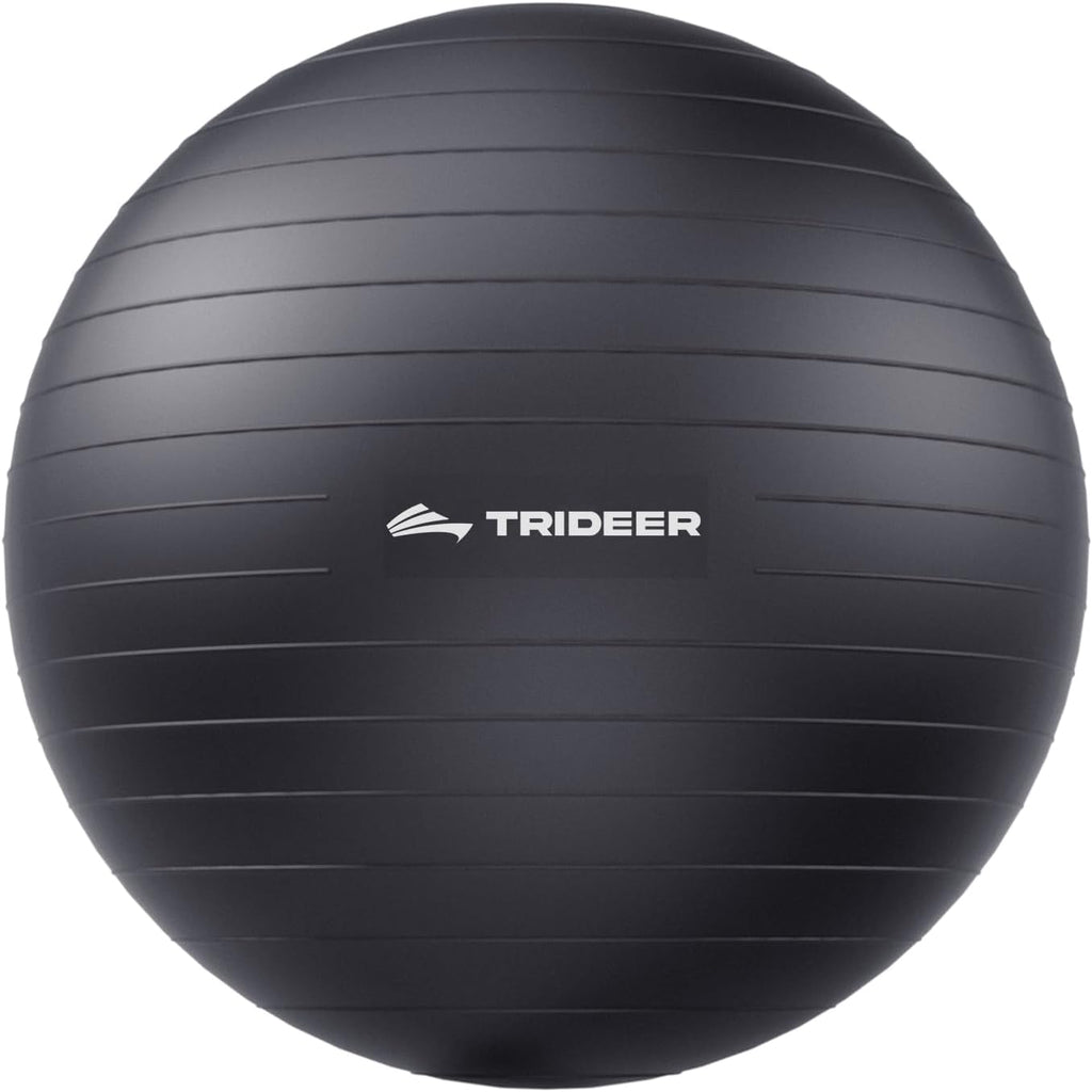 Yoga Ball for Exercise, Pilates, Core & Balance Training, Stability Ball for Pregnancy & Birthing Prep, Physical Therapy, Daily Stretching, Office Chair for Active Sitting, Quick Pump Included