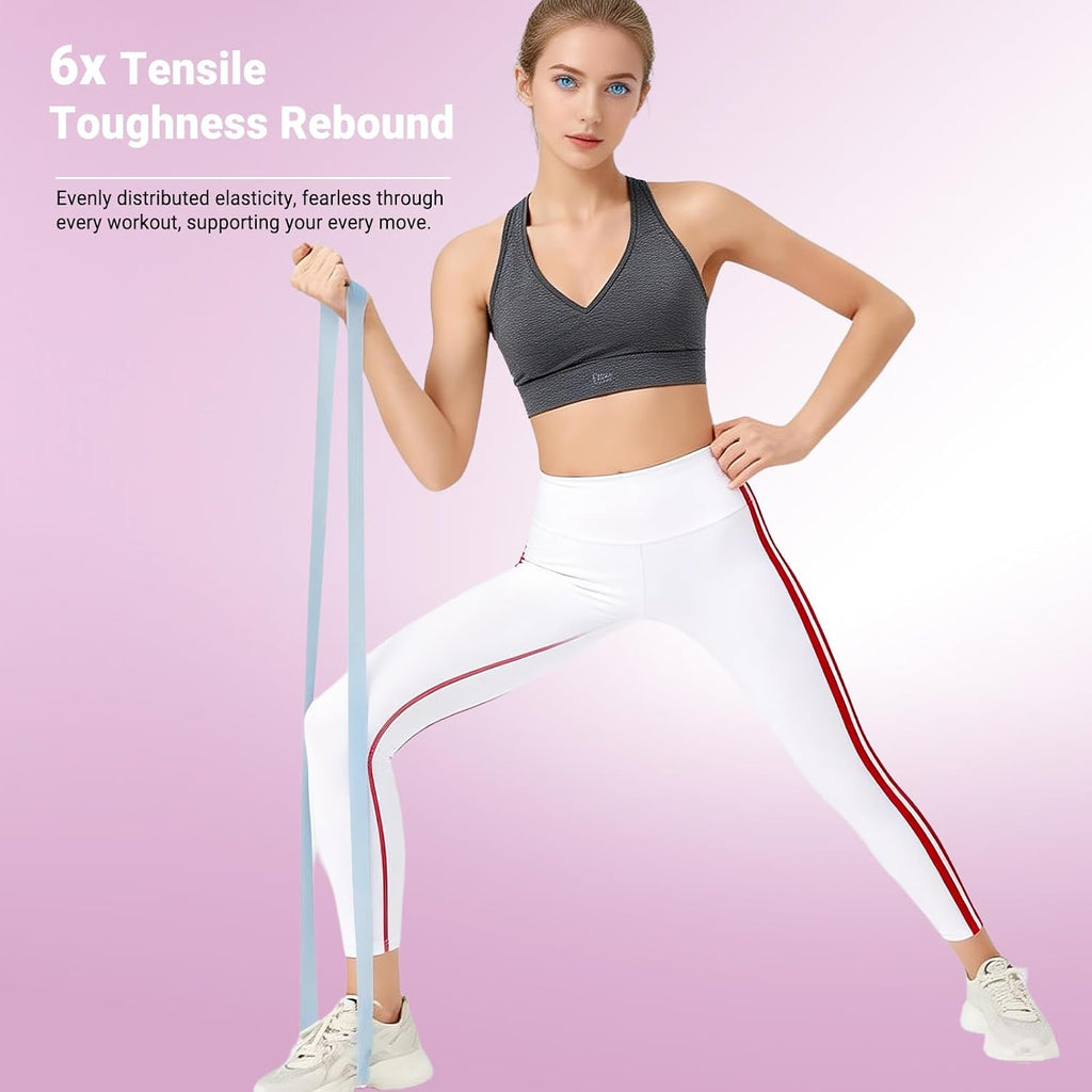 Resistance Bands for Working Out - 2/3/4 Pack Elastic Loop Exercise Band Set 15 25 35 50 lbs, Strength Training Stretching Home Gym Workout Bands for Pilates Yoga Leg Glute Arm Workout for Women Men - view 5