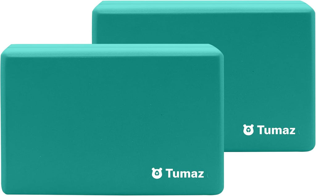 Non-Slip Yoga Blocks，High-Density EVA Foam 2 Pack for Yoga & Pilates | High-Density Support | Lightweight | EVA Foam | Non-Slip Stability | Free Yoga E-Book