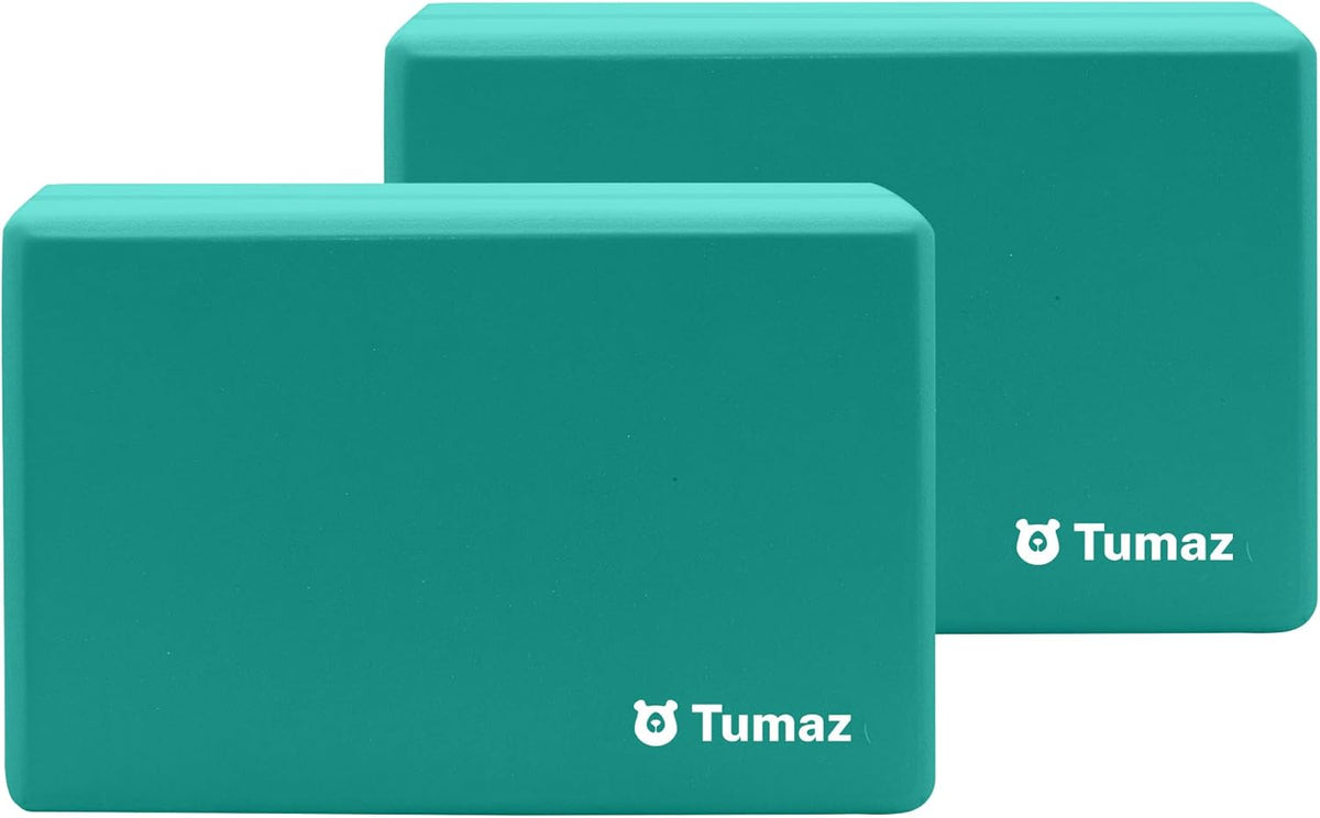 Non-Slip Yoga Blocks，High-Density EVA Foam 2 Pack for Yoga & Pilates | High-Density Support | Lightweight | EVA Foam | Non-Slip Stability | Free Yoga E-Book