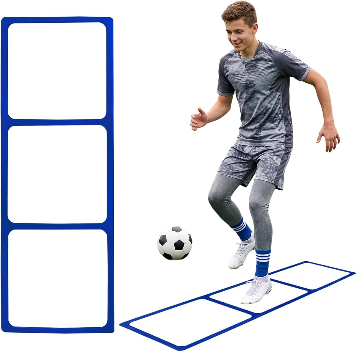 One-Piece Silicone Agile Ladder 1 PC Suitable for Sports & Fitness Step Training Soccer Footwork Practice Street Dance Step Training Auxiliary Kit for Various Indoor and Outdoor Floor Areas - view 7