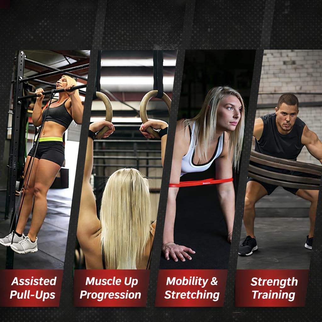 Pro Series Pull-Up Assistance Bands – Premium Resistance Loop Bands for Assisted Pull Ups, Muscle Ups, Strength Training & Mobility – Durable Bands for Functional Fitness - view 5