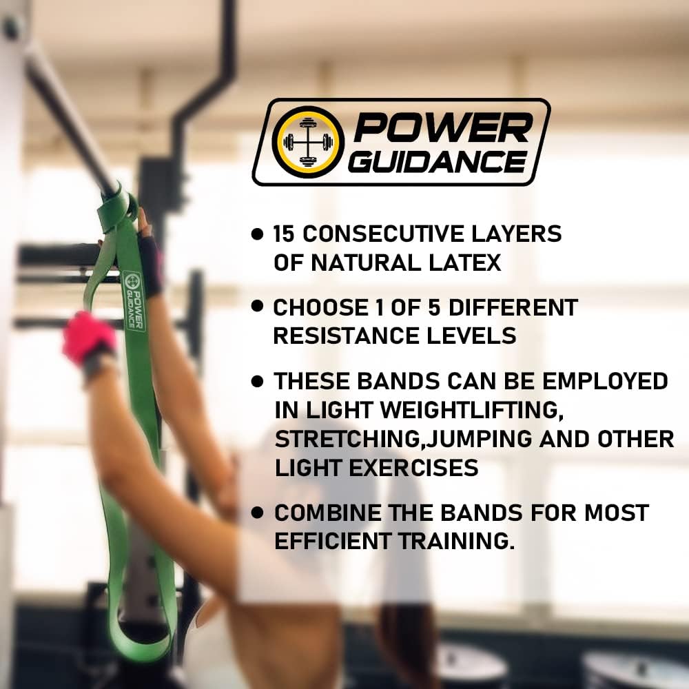 Pull Up Assist Bands - Stretch Resistance Band - Mobility Band - Powerlifting Bands - by Perfect for Body Stretching, Powerlifting, Resistance Training - view 6