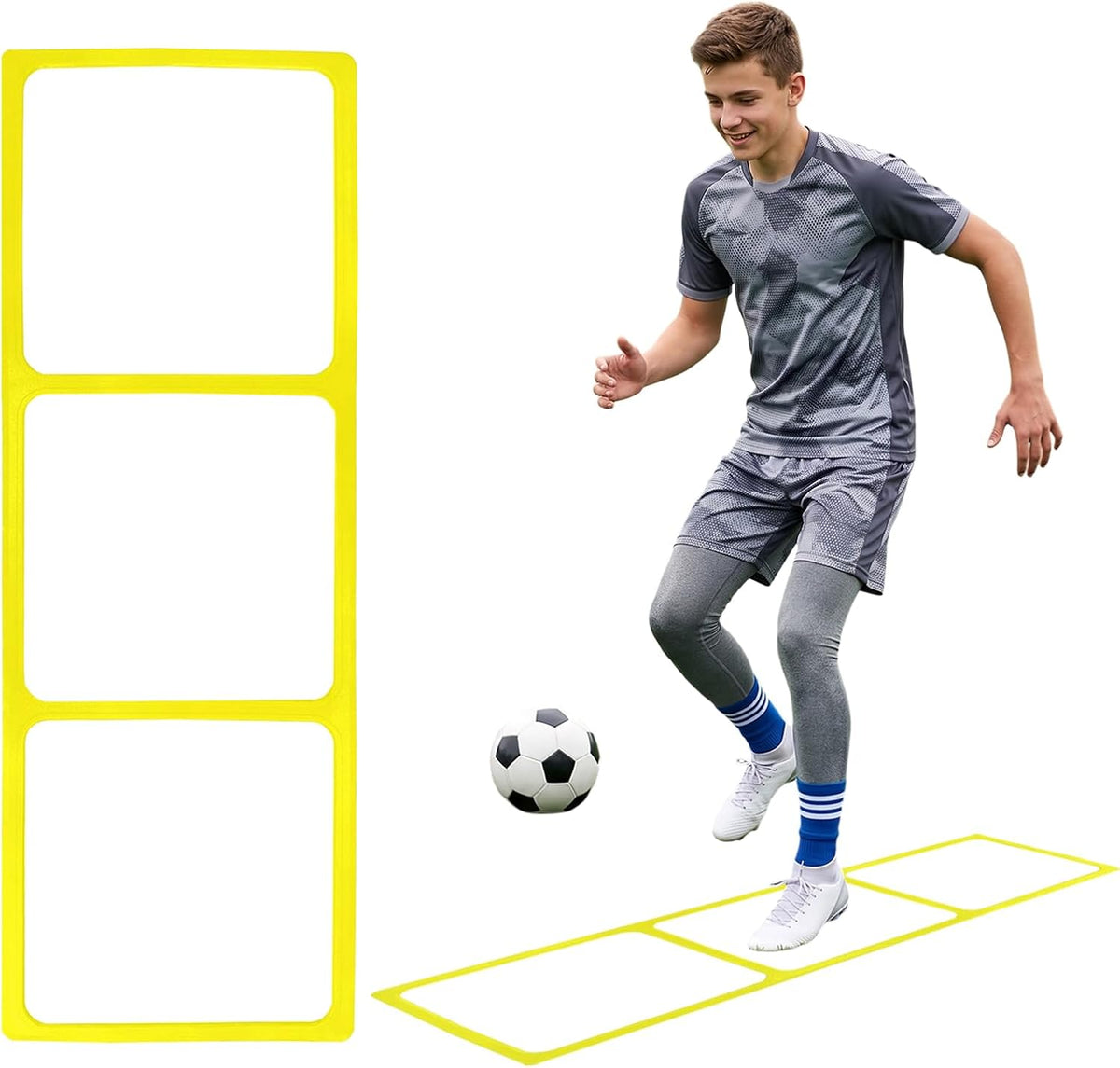 One-Piece Silicone Agile Ladder 1 PC Suitable for Sports & Fitness Step Training Soccer Footwork Practice Street Dance Step Training Auxiliary Kit for Various Indoor and Outdoor Floor Areas - view 8