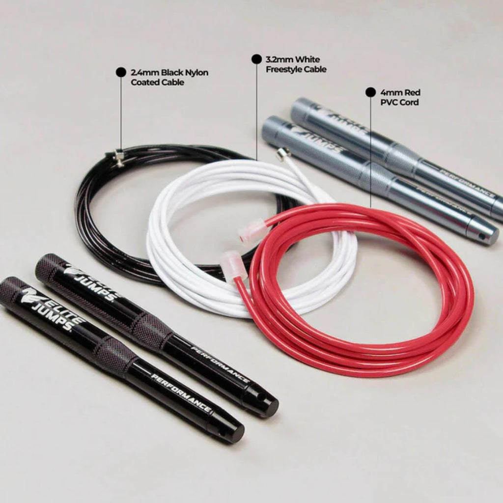 Elite Jumps Sports Performance Speed Jump Rope Bundle | High-performance speed rope. Aluminium 6.5-inch handles. For aerobic exercise and cardio. - view 7