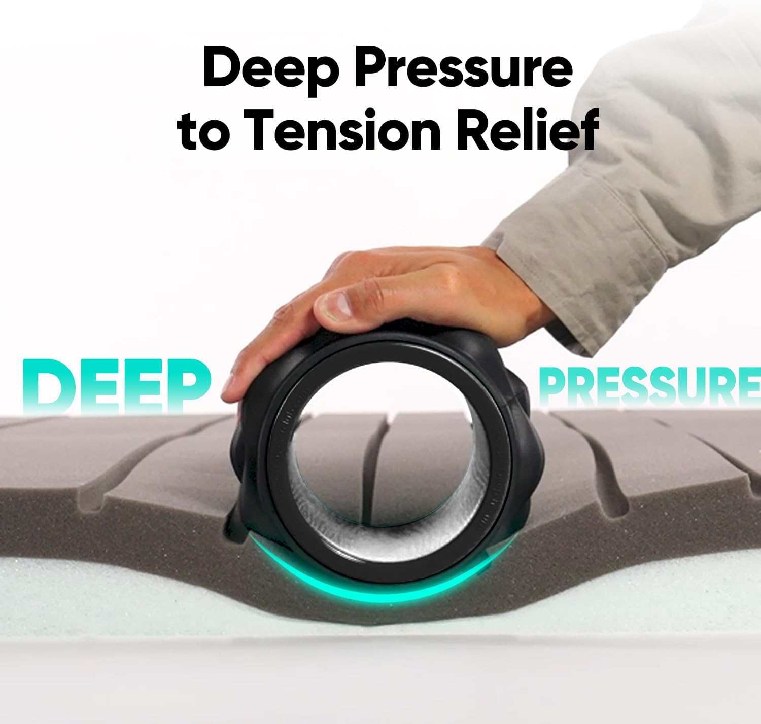 Back Roller, Back Wheel Foam Roller - Targeted Muscle Roller for Deep Tissue Massage, Back Stretcher - view 5