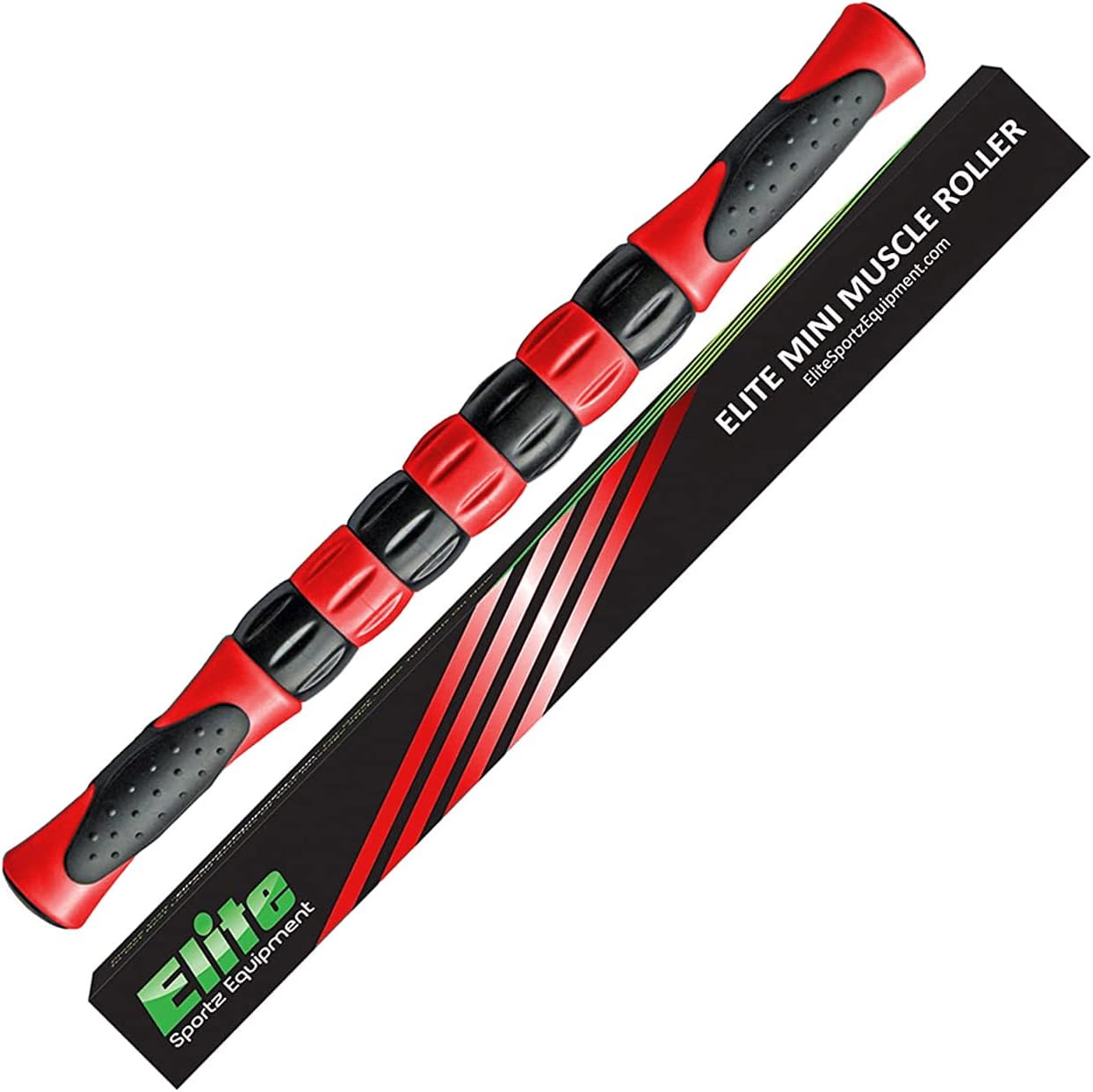 Massage roller stick targets sore, tight leg muscles to prevent cramps and release tension. It's sturdy, lightweight, smooth rolling and thankfully this lifesaver has comfortable handles. Red