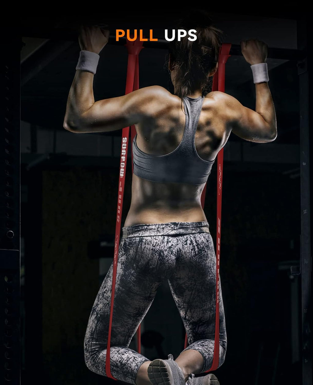 Pull Up Assistance Bands, Set of 5 Heavy Duty Resistance Bands for Men & Women, Natural Latex Exercise Bands for Pull-Up Progression, Home Workout, Strength Training, Mobility & Stretching - view 2