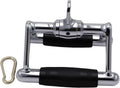 LAT Pull Down Bar,V-Shaped Rotating Straight Press Down Bar,Tricep Rope,Strength Training Double D Row Handle Cable Attachment for Weight Workout,Cable Machine Accessories