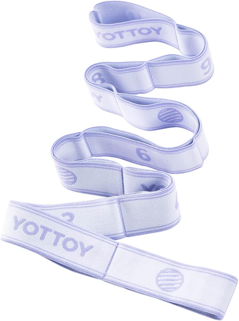 Yoga Strap and Resistance Bands-Exercise Elastic Bands for Working Out Women with 10 Loops-Perfect for Stretching and Physical Therapy - view 8
