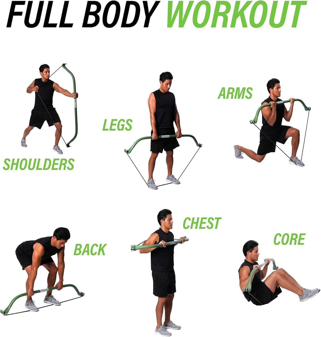 Lite All-in-One Home Gym System, Portable Resistance Band Bar for Strength Training, HIIT & Full Body Workouts, Lightweight Design for Home, Travel & Outdoor Use - view 4