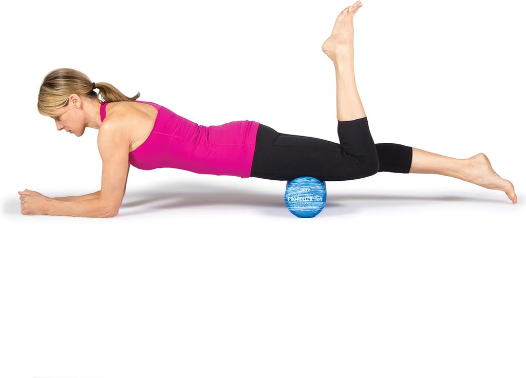 PRO-Roller Soft Density Foam Roller – Round, Blue, 36" x 6" | Soft foam roller for physical therapy, Pilates, yoga foam roll exercises, muscle recovery, blue, 36" x 6" - view 7