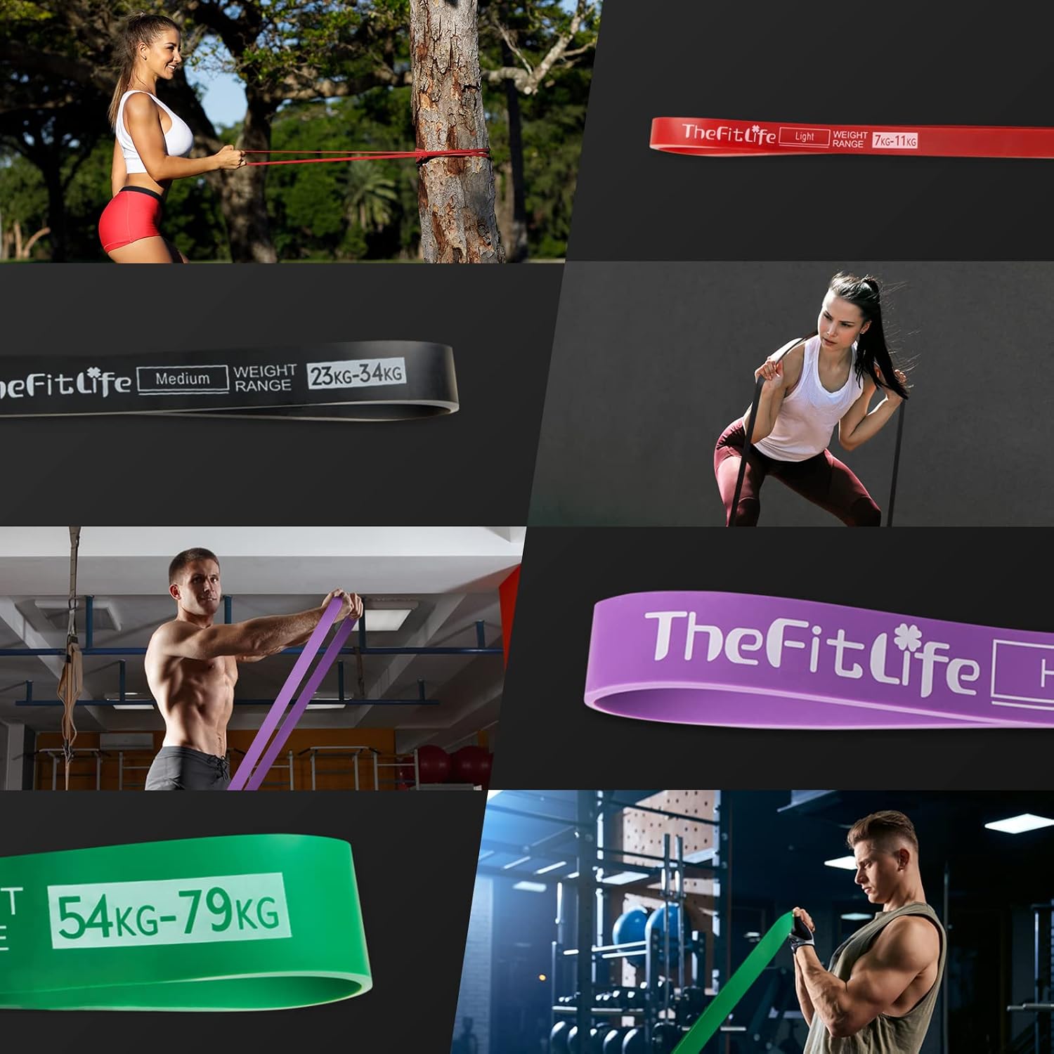 Pull Up Assistance Bands- Resistance Bands for Working Out, Long Workout Bands for Exercise, Fitness Band for Pullup Assist, a Substitute of Dumbbell Set and Kettlebells, Barbell - view 5