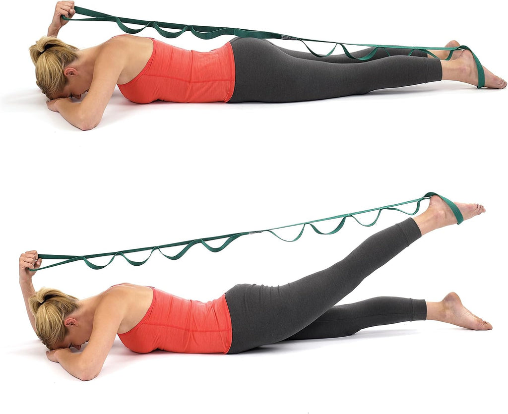OPTP The Original Stretch Out Strap with Exercise Book, USA-Made Yoga Strap | USA-made Stretch Out Strap for flexibility & mobility, physical therapy, yoga stretching strap & knee therapy strap - view 7