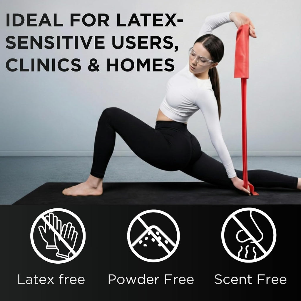 Resistance Band, Gold, Max, 25-Yard Roll, Latex-Free, Elastic Band for Exercise, Physical Therapy, Yoga, Pilates, Stretching, Home Workouts, Color-Coded for Easy Resistance Levels - view 4