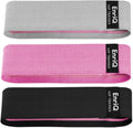 Booty Bands Fabric Resistance Bands for Legs and Butt - Non Slip Cloth Hip Bands Elastic Workout Bands - Activate Glutes and Thighs - Made of Premium Elastic Fabric